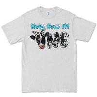 Dove Grey holy cow i'm one Premium Tee - BarkalooDesign