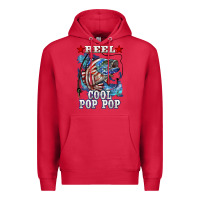 Cardinal reel cool pop pop american flag bass Premium Hoodie - LillyAllenDesigns