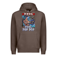 Coffee reel cool pop pop american flag bass Premium Hoodie - LillyAllenDesigns