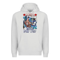Dove Grey reel cool pop pop american flag bass Premium Hoodie - LillyAllenDesigns