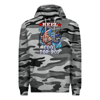 Slate Camo reel cool pop pop american flag bass Premium Hoodie - LillyAllenDesigns