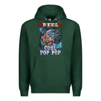 Sports Green reel cool pop pop american flag bass Premium Hoodie - LillyAllenDesigns