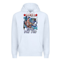 White reel cool pop pop american flag bass Premium Hoodie - LillyAllenDesigns