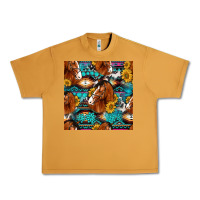 Peanut Butter sunflower horses seamless pattern Urban Heavy Tee - HRA Design Shop