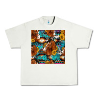 Pistachio sunflower horses seamless pattern Urban Heavy Tee - HRA Design Shop