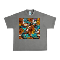 Tornado sunflower horses seamless pattern Urban Heavy Tee - HRA Design Shop