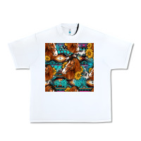 White sunflower horses seamless pattern Urban Heavy Tee - HRA Design Shop