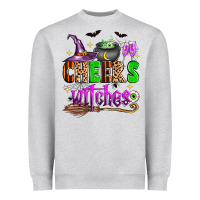 Heather Grey Cheers witches Heavyweight Sweatshirt - Zillion Design Studio