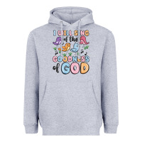 Heather Grey i will sing of the goodness of god Heavyweight Hoodie - MaliasSmallBusiness