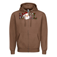Chestnut noel santa Zipper Hoodie - AdoDesignShop