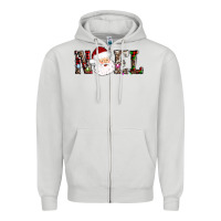 Dove Grey noel santa Zipper Hoodie - AdoDesignShop