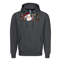 Smoke noel santa Zipper Hoodie - AdoDesignShop