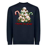 Navy merry christmas baseball Heavyweight Sweatshirt - RanaPortraitStore
