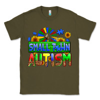 Army Green small town autism Classic Tee - AdoDesignShop
