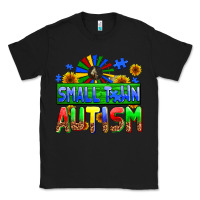 Black small town autism Classic Tee - AdoDesignShop