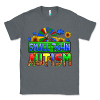 Charcoal Heather small town autism Classic Tee - AdoDesignShop
