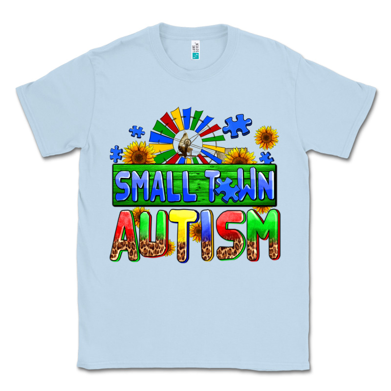 Small Town Autism Classic Tee by AdoDesignShop | Teevron