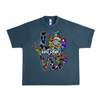 Midnight Navy love autism Urban Heavy Tee - SublimationCraftShop
