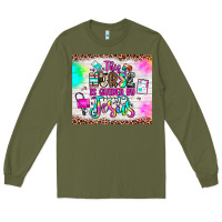 Army Green this nurse is guided by jesus Long Sleeve Tee - JahusDesignShop