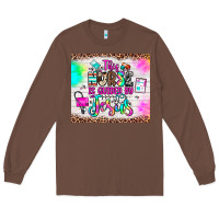 Chestnut this nurse is guided by jesus Long Sleeve Tee - JahusDesignShop