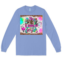 Colony Blue this nurse is guided by jesus Long Sleeve Tee - JahusDesignShop