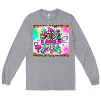 Heather Grey this nurse is guided by jesus Long Sleeve Tee - JahusDesignShop
