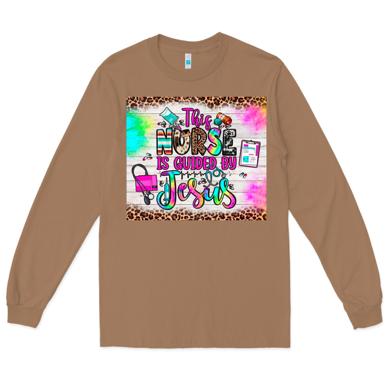 This Nurse Is Guided By Jesus Long Sleeve Tee by JahusDesignShop | Teevron