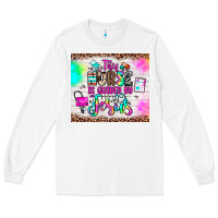 White this nurse is guided by jesus Long Sleeve Tee - JahusDesignShop