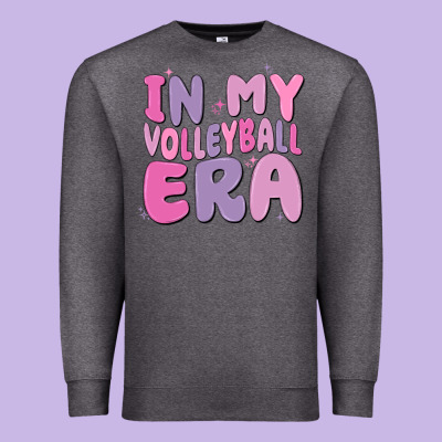 In My Volleyball Era Premium Sweatshirt Designed By Maliassmallbusiness