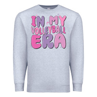 Heather Grey in my volleyball era Premium Sweatshirt - MaliasSmallBusiness