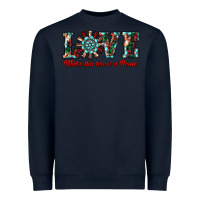 Navy love make this house a home Heavyweight Sweatshirt - RanaPortraitStore