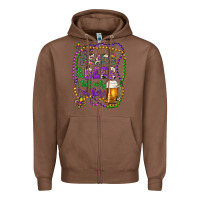 Chestnut beads & beer that's why i'm here Zipper Hoodie - Artiststas