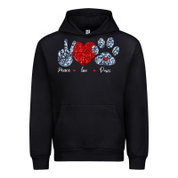 Black Peace Love Paws Urban Hoodie - Bettercallsaul