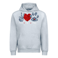 Heather Grey Peace Love Paws Urban Hoodie - Bettercallsaul