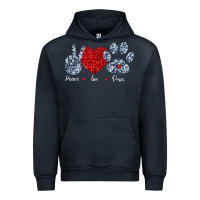 Navy Peace Love Paws Urban Hoodie - Bettercallsaul