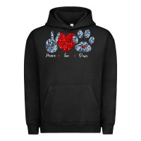 Pigment Black Peace Love Paws Urban Hoodie - Bettercallsaul