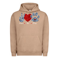 Pigment Burro Peace Love Paws Urban Hoodie - Bettercallsaul