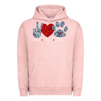 Pigment Salmon Peace Love Paws Urban Hoodie - Bettercallsaul