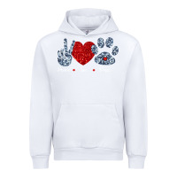White Peace Love Paws Urban Hoodie - Bettercallsaul