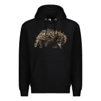 Black short beaked echidna Premium Hoodie - LillyAllenDesigns