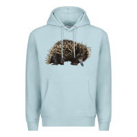 Blue Mist short beaked echidna Premium Hoodie - LillyAllenDesigns