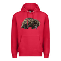 Cardinal short beaked echidna Premium Hoodie - LillyAllenDesigns