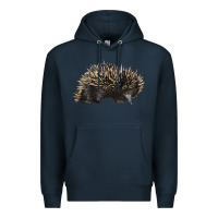 Navy short beaked echidna Premium Hoodie - LillyAllenDesigns