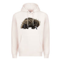 Pale Pink short beaked echidna Premium Hoodie - LillyAllenDesigns