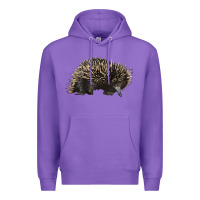 Purple short beaked echidna Premium Hoodie - LillyAllenDesigns
