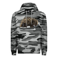 Slate Camo short beaked echidna Premium Hoodie - LillyAllenDesigns