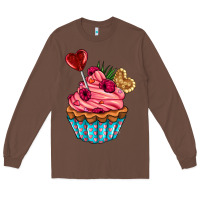 Chestnut valentines day cupcake Long Sleeve Tee - AdoDesignShop