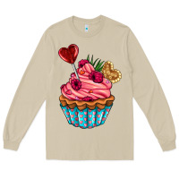 Mushroom valentines day cupcake Long Sleeve Tee - AdoDesignShop
