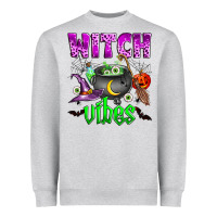 Heather Grey witch vibes Heavyweight Sweatshirt - Zillion Design Studio