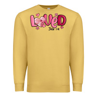Antique Gold valentine's day loved john 3 16 Premium Sweatshirt - MaliasSmallBusiness